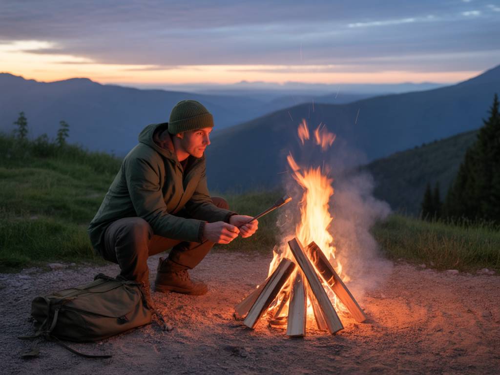 Pierre à feu : apprendre à faire du feu en bivouac et bien choisir son matériel